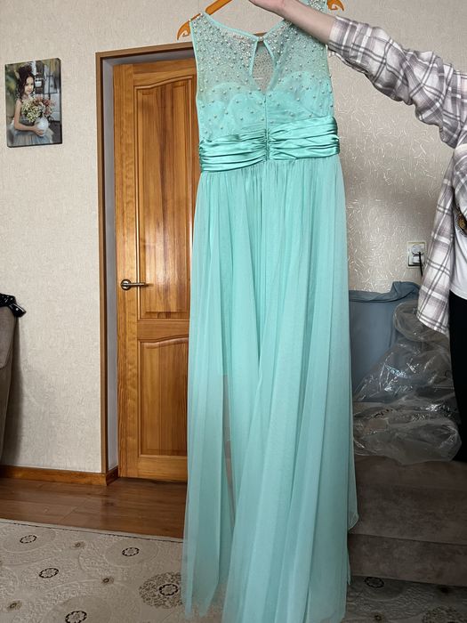 Вечернее платье , размер S, бирюзового цвета