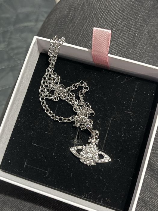 Lantisor Vivienne Westwood Argintiu Iced Out