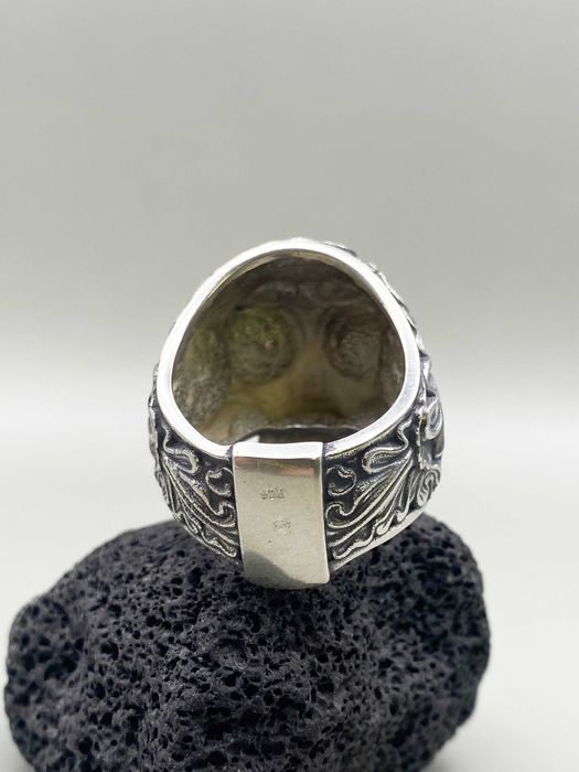 Сребърен пръстен Череп