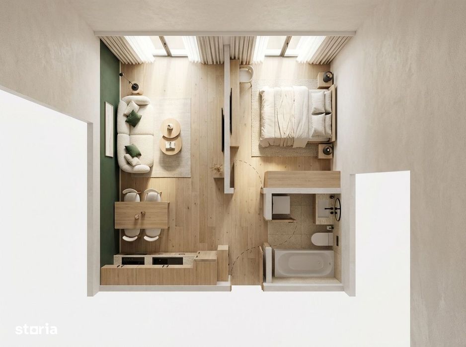 Studio | Parc 6.000 mp | AC inclus | Aproape de West Gate