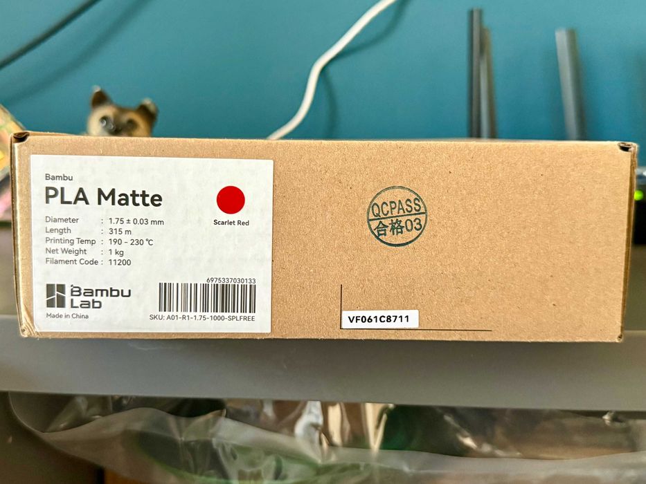 Filament PLA BambuLab Matte