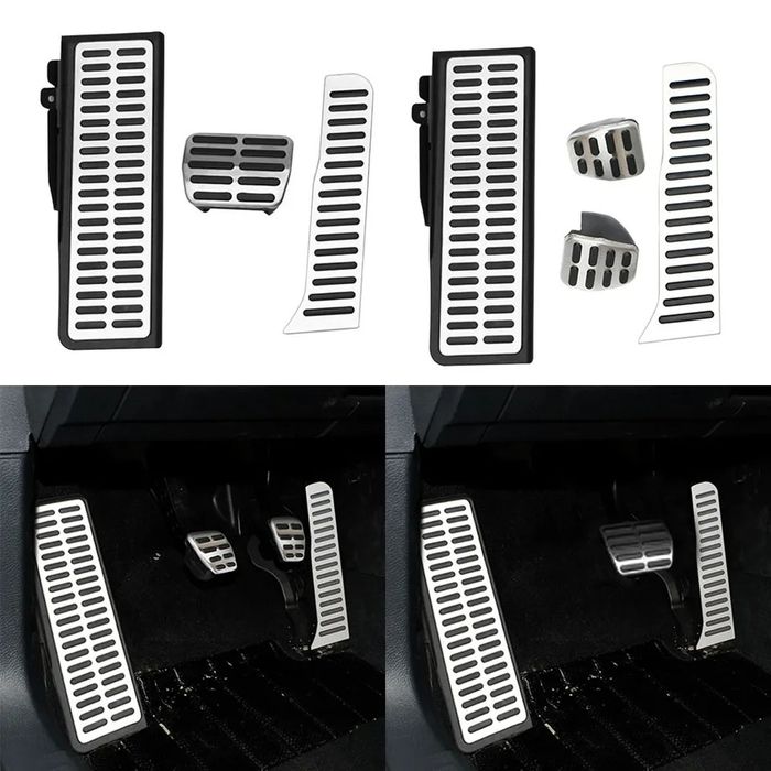 Ornament pedale inox footrest Vw Golf 5/6 Tiguan Eos Touran Audi A3