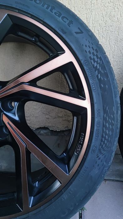 Jante aliaj R18 5x112 + anvelope Continental –  VW Passat , Audi A4 , A6