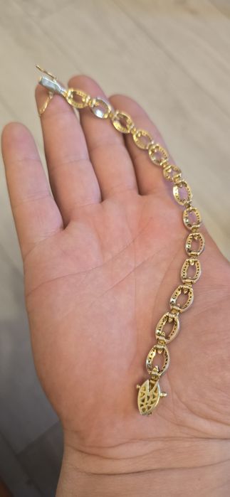 Brățară argint cu diamante naturale