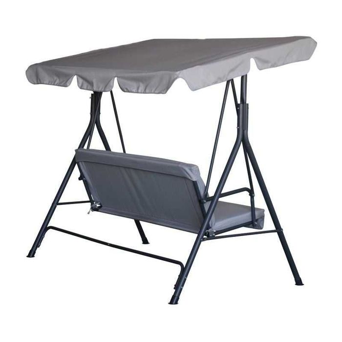 Balansoar Leagan Banca Metal Gri Curte Gradina Terasa 3 Persoane Relaxare Livrare GRATUITA ! BV