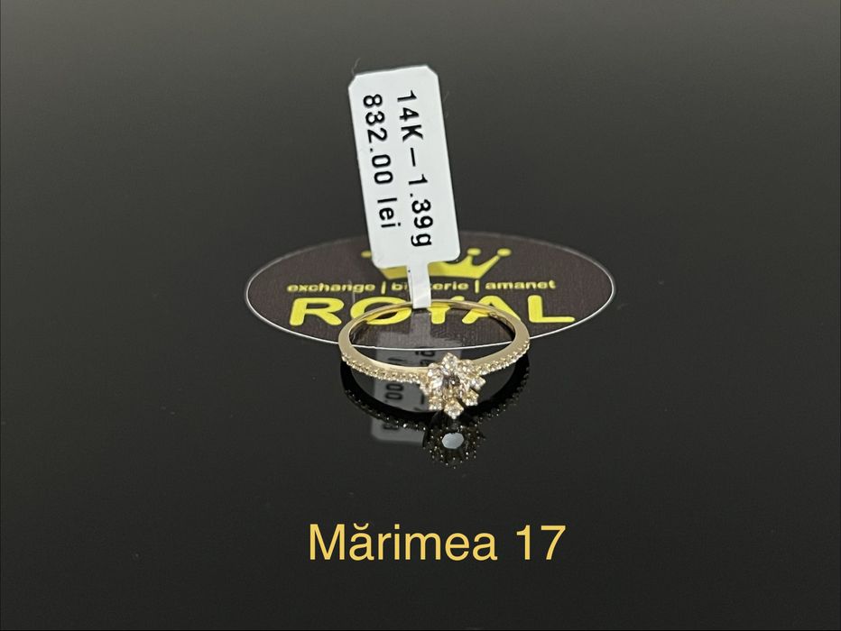 Bijuteria Royal CB : Inel dama aur nou 14k 1,39gr