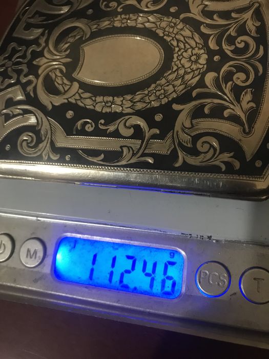 Уникат-Сребърна табакера с ниело