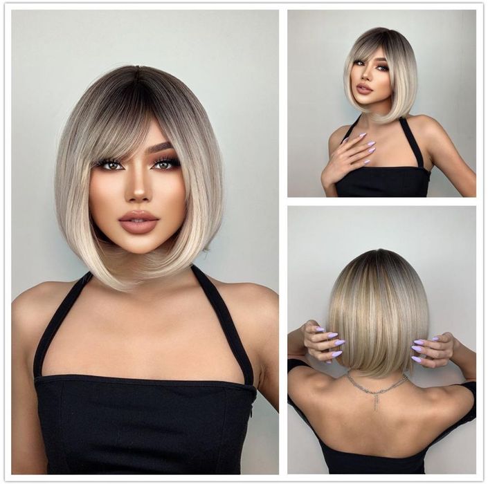 Парик с удлиненным каре