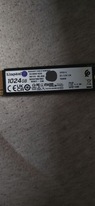 продам ssd m2 диск kingston на 1 тб