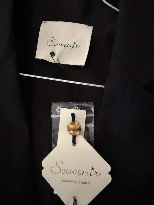 Черно ленено сако