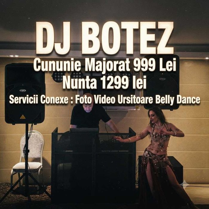 DJ 999 lei Botez Majorat Cununie Nunta 1299 lei