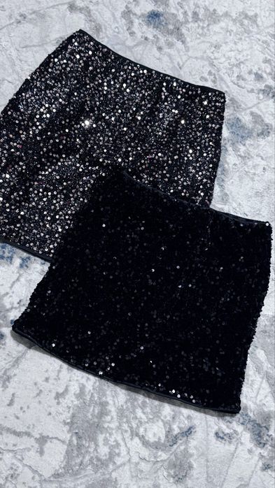 Юбки в паетках.