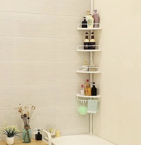 Ъглова етажерка за баня