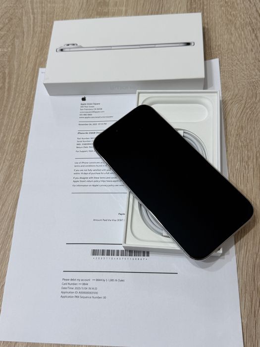 iPhone 17 Air, 256GB, Cloud White, NOU, Garantie