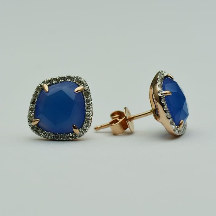 Cercei cu iolite si diamante cod 1535