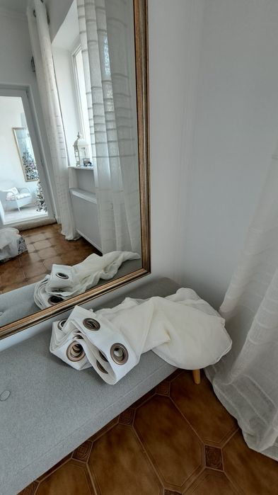 8  Draperii " Perdele  voal cu model ( pret lot  (