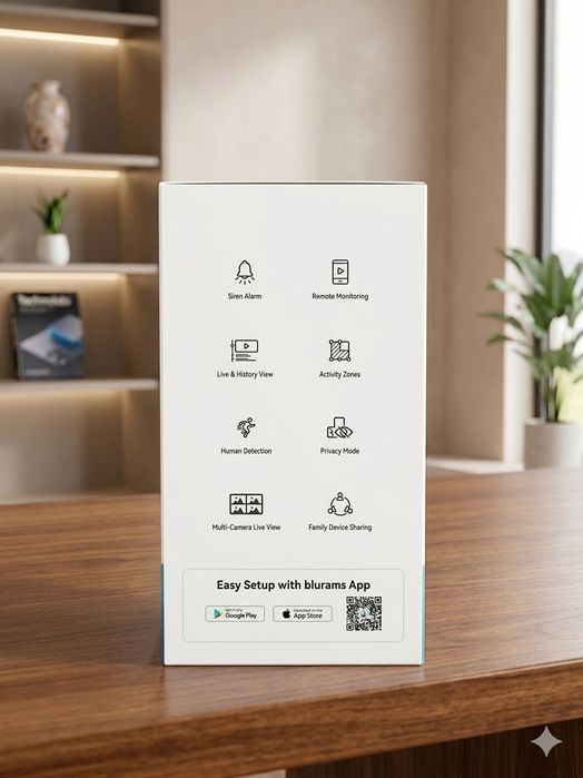 Set 2 Camere Supraveghere Blurams Dome Flare 2-in-1, Rezoluție 2K, Smart Tracking | Transport Inclus