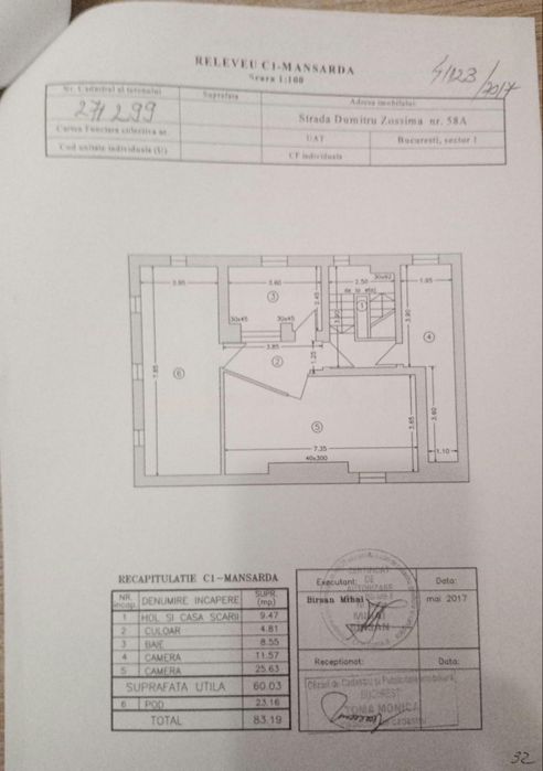 VILĂ  de vînzare 356 MP UTILI | 11 camere | TEREN 350 MP | 498 MP construiți  DOMENII – ARCUL DE TRIUMF
