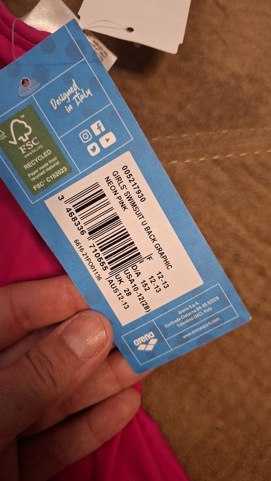 Цял бански за момиче  Arena 152 см