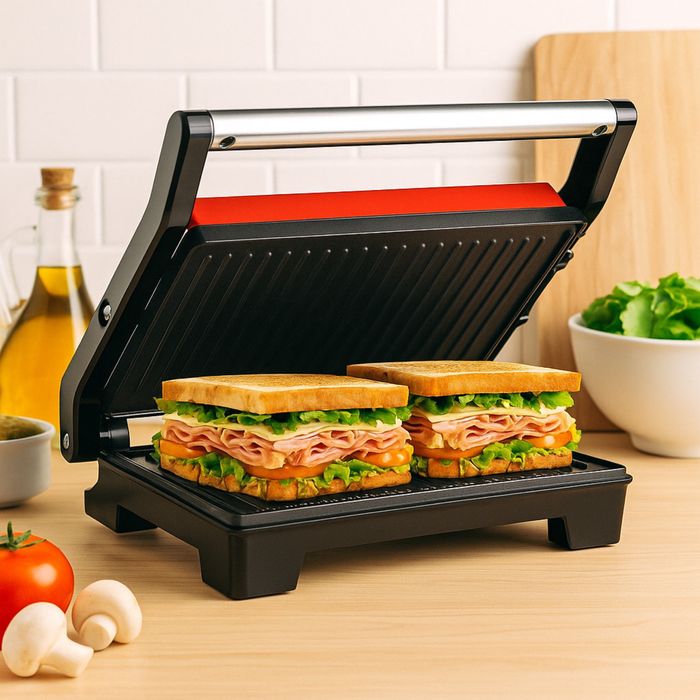 Тостер грил Royalty Line RL - PM1000 - Компактен грил и сандвич преса