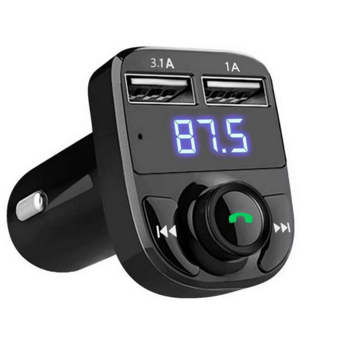 Car FM Bluetooth X8 – 5 в 1 FM трансмитер с bluetooth, двойно USB заре