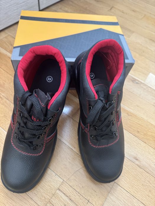 НОВИ кожени мъжки Сейфти обувки