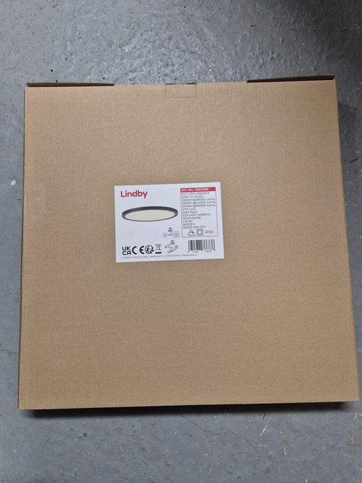 Lindby Smart LED осветление за таван Pravin, Ø 40 cm, CCT, черно