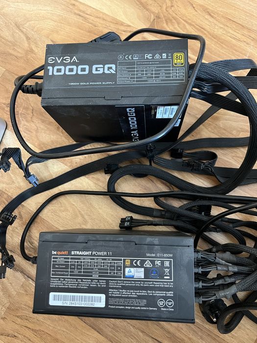 Захранвания EVGA 1000W Gold + be quiet! Straight Power 11 850W
