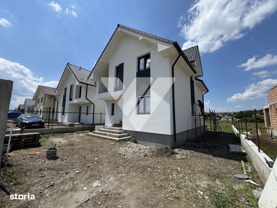 Casa noua 4 camere 3 bai 120 mp si teren 340 mp Sura Mare Sibiu