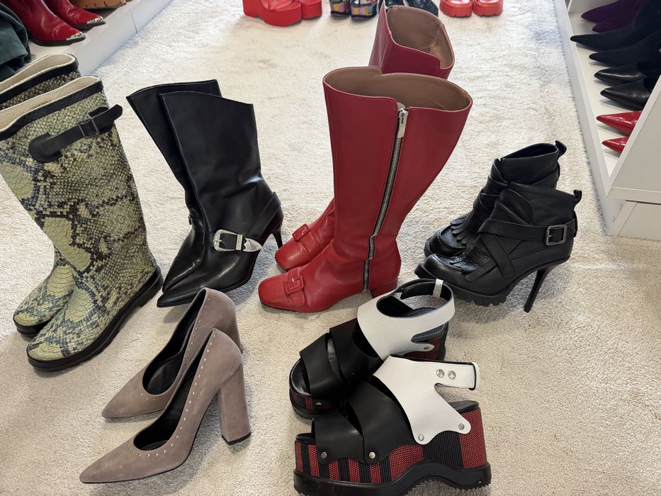 Ботуши Zara, италиански естествен велур, кожа