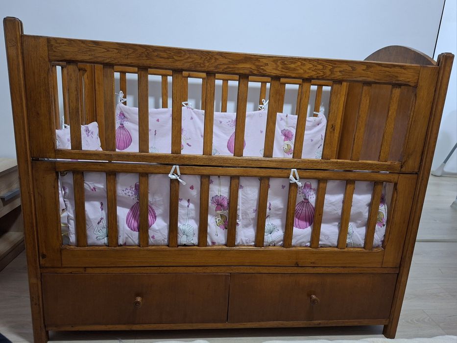 Pătuț bebe din Lemn Masiv