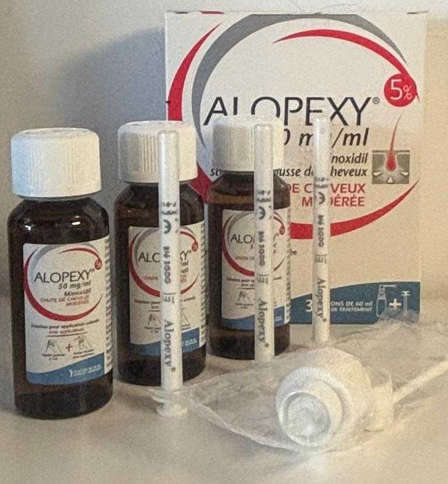 Minoxidil 5 % Alopexy Pachet cu 3 flacoane x 60 ml - Nou si SIGILAT