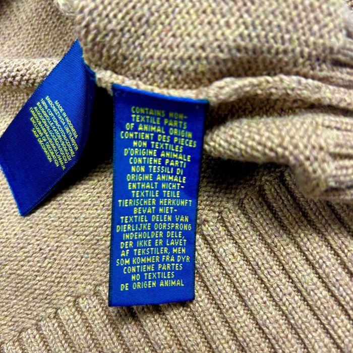 Пуловер Polo Ralph Lauren с цип - Камилско кафяво - Размер XXL