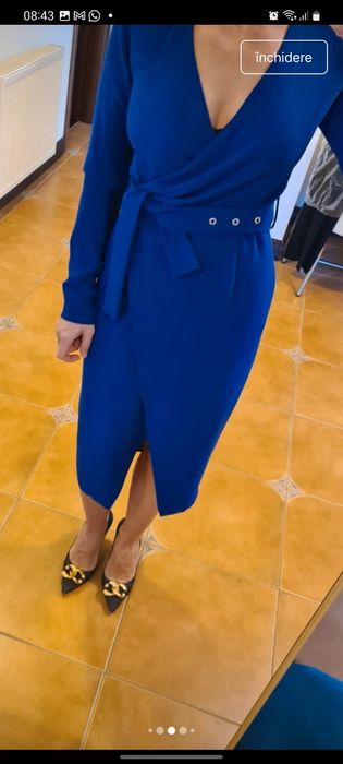Rochie albastra Pinko