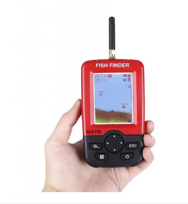 Сонар за риболов Sonar Fish Finder XJ-01, LCD екран, Безжичен сонарен
