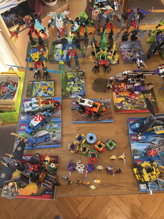 Лего конструктури LEGO Hero Factory, Bionicle, LEGO City, NINJAGO