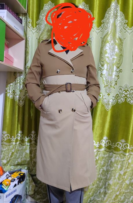 Тренч бежевый, 46-48размера