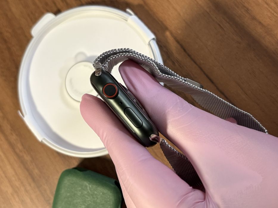 Apple Watch Seria 7 Aluminium&Ceramic / 45 mm / GPS / Green / Nou