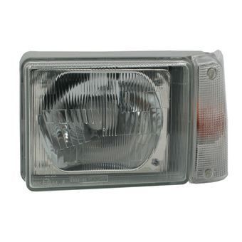 Far Fiat Panda (141A) 1986-2003 TYC stanga/dreapta, semnalizare orange, tip bec H4, reglare manuala