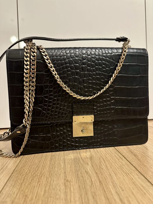 Geanta piele Musette model Carole