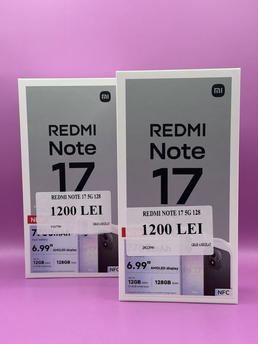 Redmi Note 17 128GB SIGILATE •Matei Amanet Margeanului•2823/9167