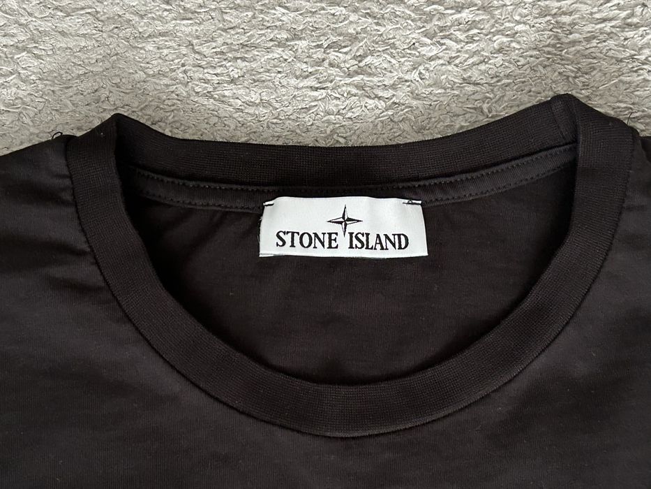 Stone Island Men's Patch T-Shirt in Black XXL