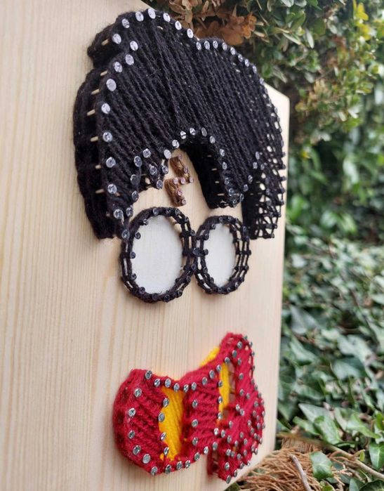 Хари Потър - стринг арт дървено пано за декорация