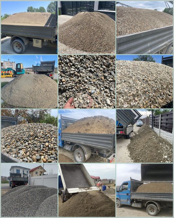 Sort Nisip Balast Concasata Pietris Pamant moloz