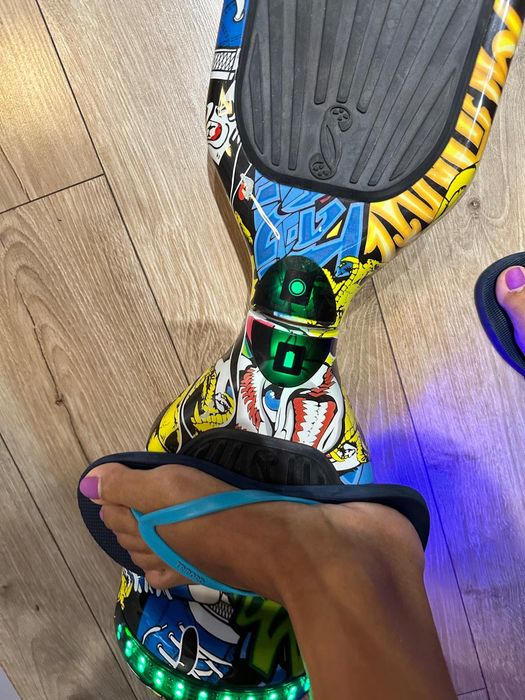 Hoverboard multicolor cu leduri