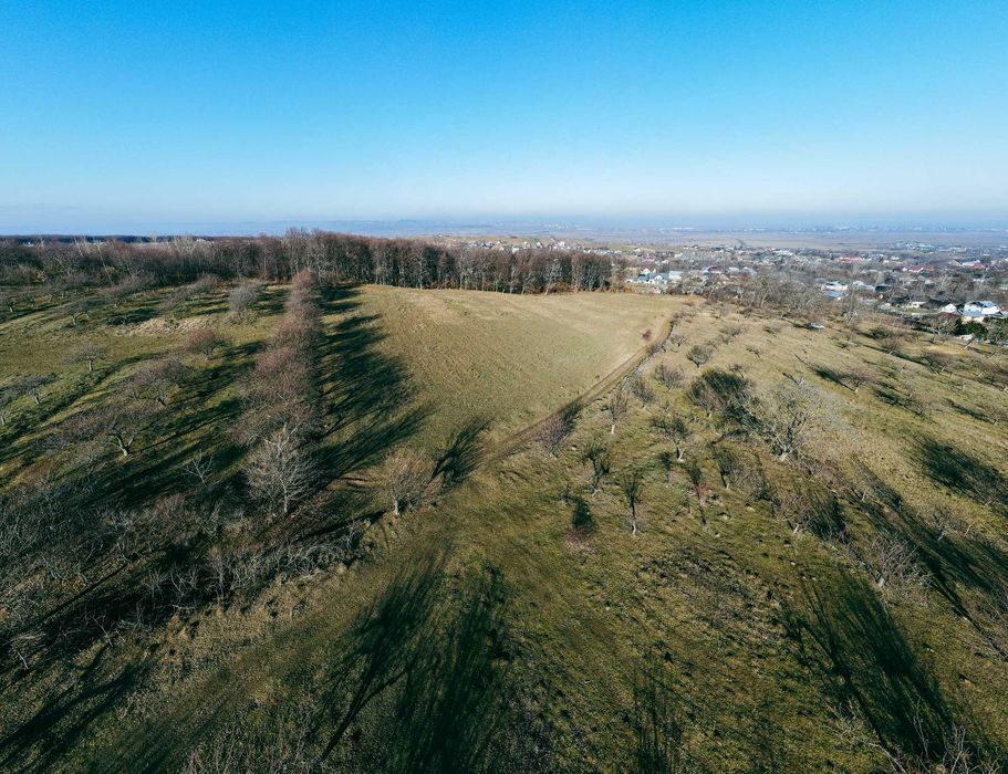 Teren 9.100 mp lângă pădure, utilități  – panoramă superbă – Udești