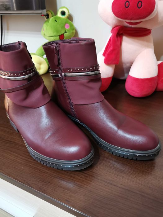 Дамски боти, естествена кожа