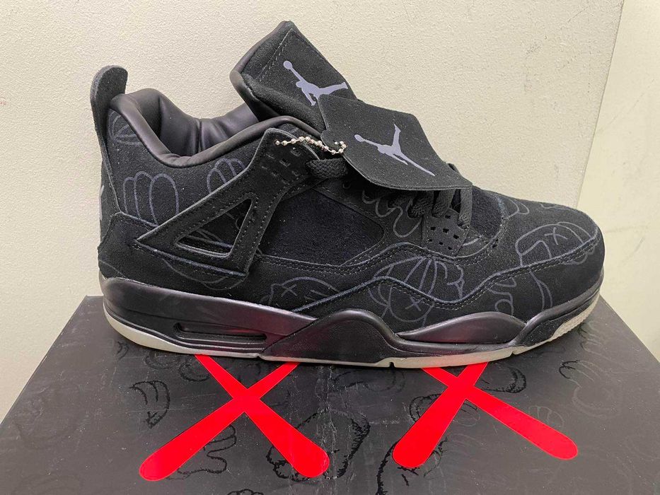 Нови мъжки маратонки NIKE JORDAN 4 RETRO BLACK KAWS