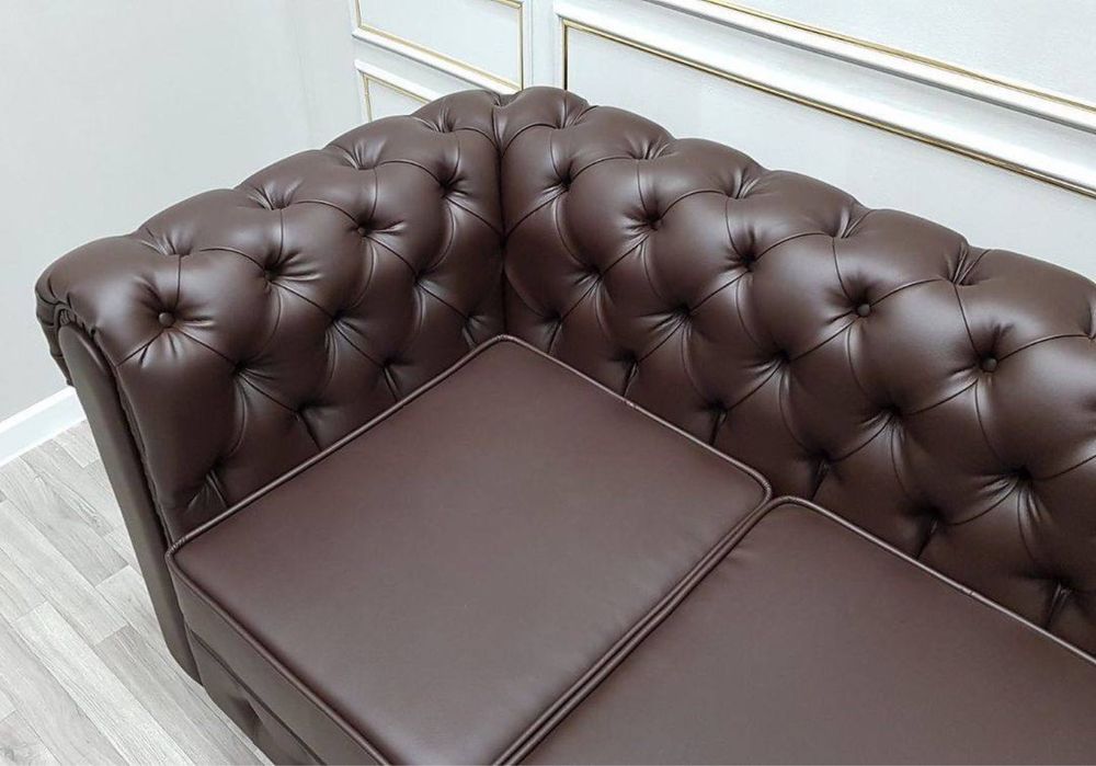 Диван Честер кожанный