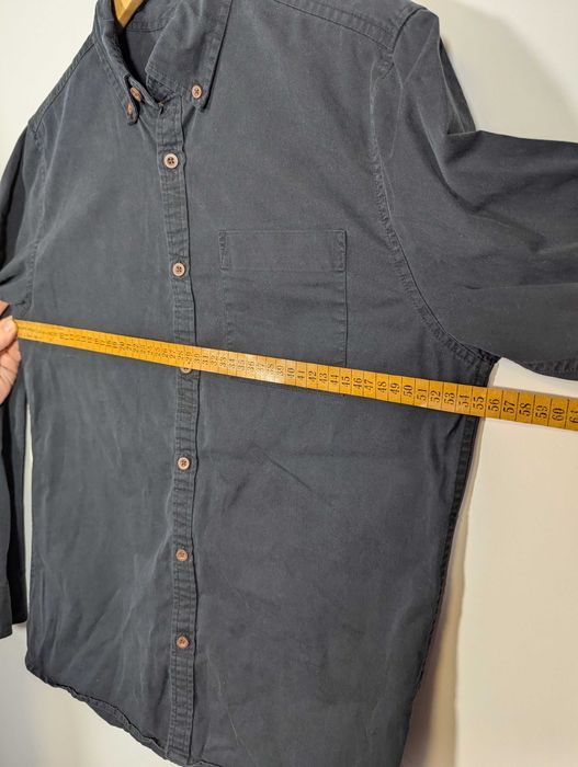 Cămașă River Island, M, neagra, bumbac 100%, stil casual-elegant